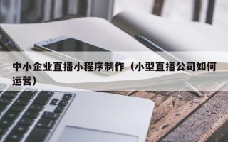 文昌中小企业直播小程序制作（小型直播公司如何运营）